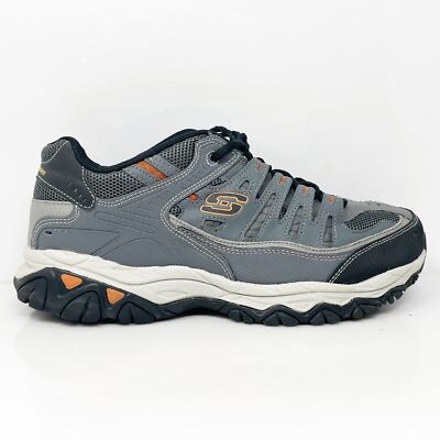 

Skechers Mens After Burn Memory Fit 50125EWW Серые повседневные кроссовки, размер 10, Серый, After Burn Memory Fit