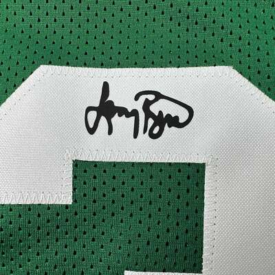 Facsimile Autographed Larry Bird Boston Green Reprint Laser Auto Jersey Men's XL