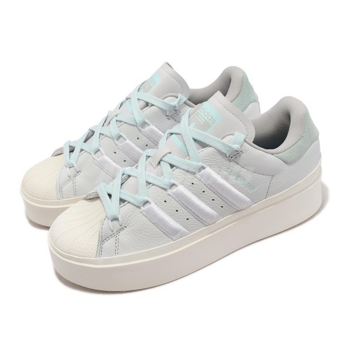 

adidas Originals Superstar Bonega W Белые и синие женские повседневные туфли на платформе GX4352, Белый, Superstar Bonega W