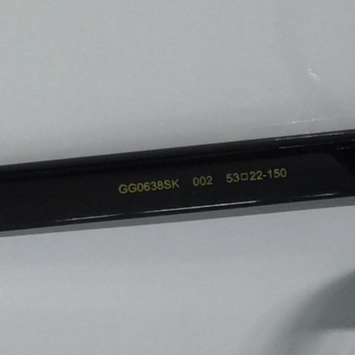 Pre-owned Gucci Gg0638sk 002 Black Round Plastic Woman Sunglasses