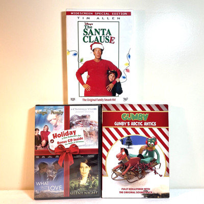 6 CHRISTMAS MOVIES (DVD Lot) Holiday Comedy Drama Family Animation Adventure
