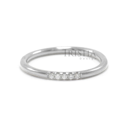 Pre-owned Irisha Designs Genuine Real Diamond Engagement 14k Gold Ring Fine Jewelry Size - 3 To 8 Us In White