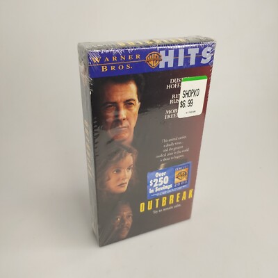 Outbreak VHS 1995 Dustin Hoffman Rene Russo Morgan Freeman New & Sealed