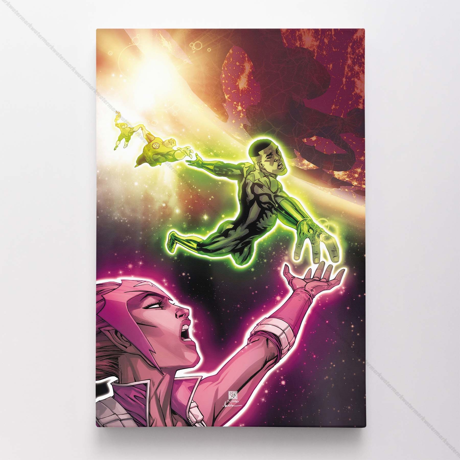 Green Latern Poster Canvas DC Comic Book Cover Art Print #47061