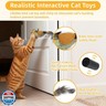 Tocirelo Interactive Cat Toys Bird - Realistic Cat Interactive Toys for Indoor Cats with Catnip and Feather, 3 Pack Hanging Chirping Bird Cat Toy, Bored Kitten Kicker Chase Exercise Door Frame Toy