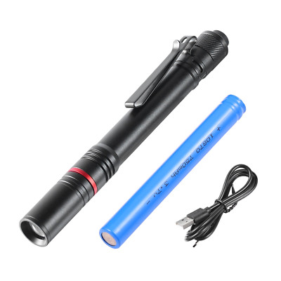 VEVOR 5.9 Inch Rechargeable Penlight - 300 Lumens, 3 Lighting Modes, Pocket Size