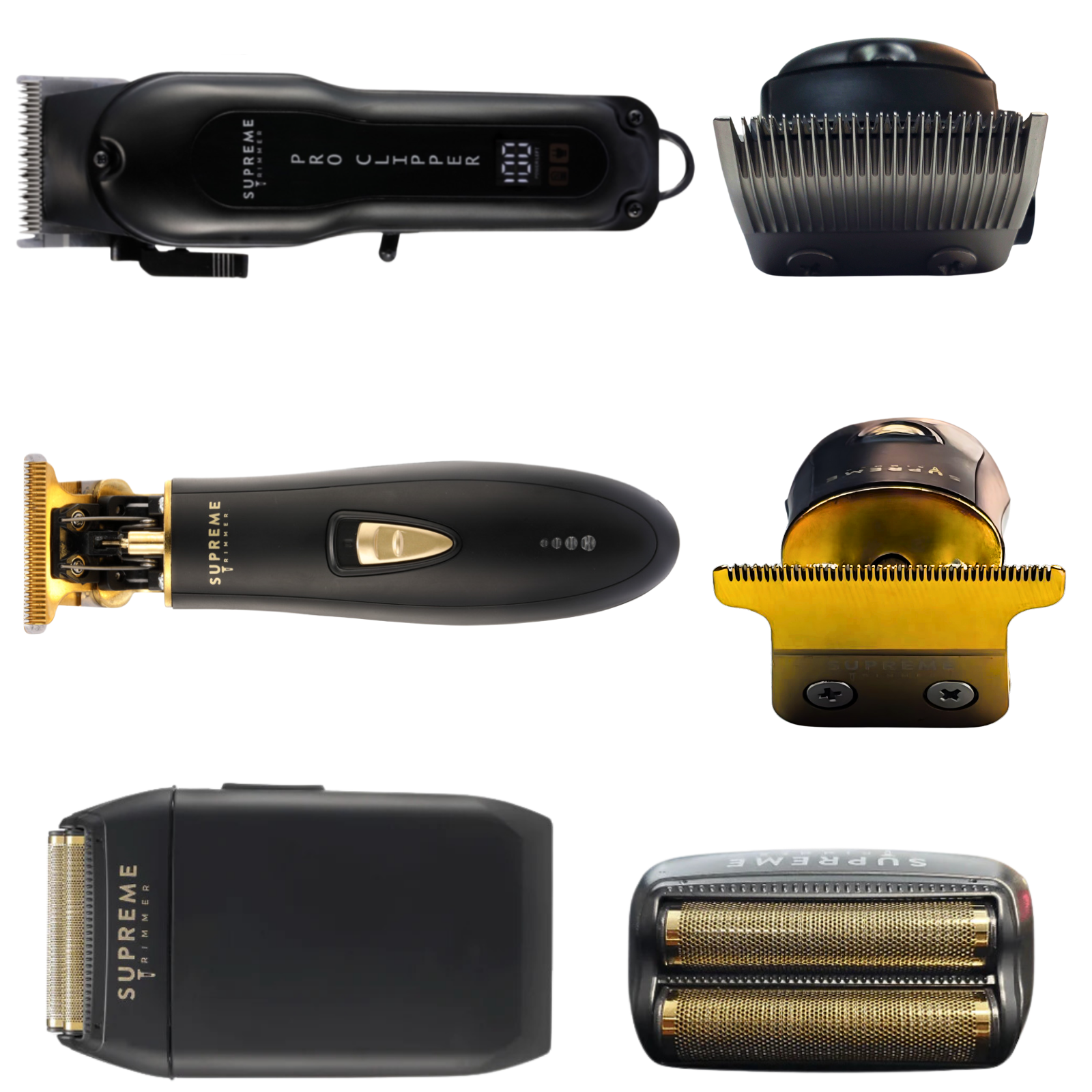 Supreme Trimmer Pro Clipper, Trimmer & Shaver Kit | STC5030 ST5220 STF602 Black