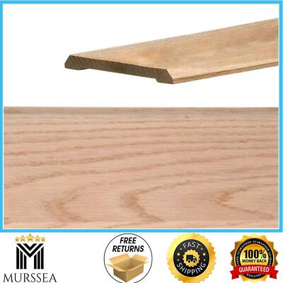 3 ft. Interior Door Threshold, Solid Oak 5'' W x 1/2'' D, Flat Top, Low Profile