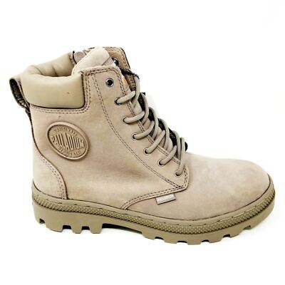 Palladium Pallabrousse SC Zip WP+ Taupe Grey Womens Size 6.5 Boots 96868 256