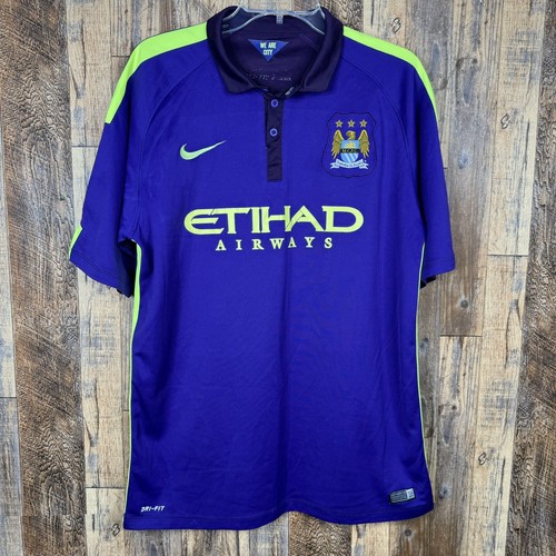 Manchester City 2014-15 Third Soccer Jersey Nike Men's Large