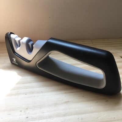 ZWILLING J.A. HENCKELS  International 2 Stage Sharpener Black & Gray 8.25''L