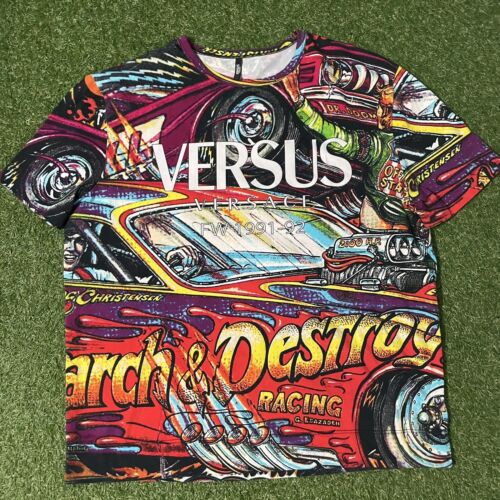 ⭐VERSUSヴェルサス/VERSACE⭐エンジェル×レオパード柄ptシャツ ⭐VERSUSヴェルサス/VERSACE⭐エンジェル×レオパード柄ptシャツ