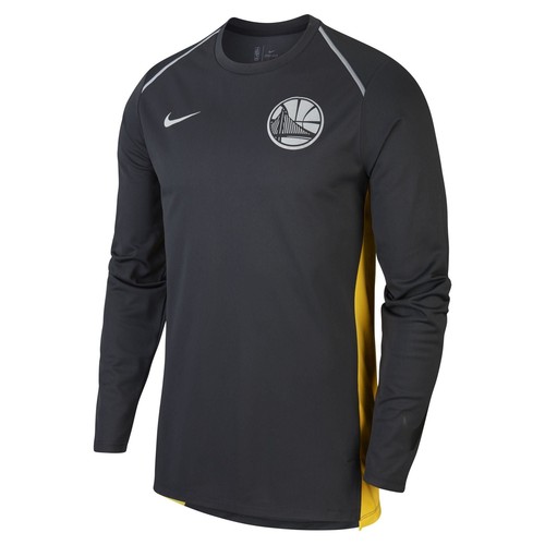 [908039-014] Мужская футболка Nike NBA Golden State Warriors Dri-Fit с длинным рукавом