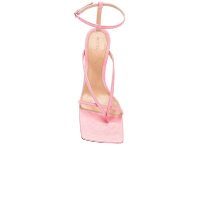 Pre-owned Bottega Veneta Stretch Heeled Sandals In Pink