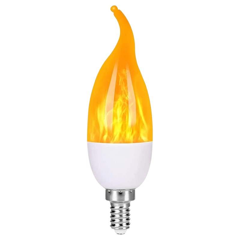 Flame Light Bulbs Outdoor, LED Flame Effect Light Bulbs, 3 Modes Fire
