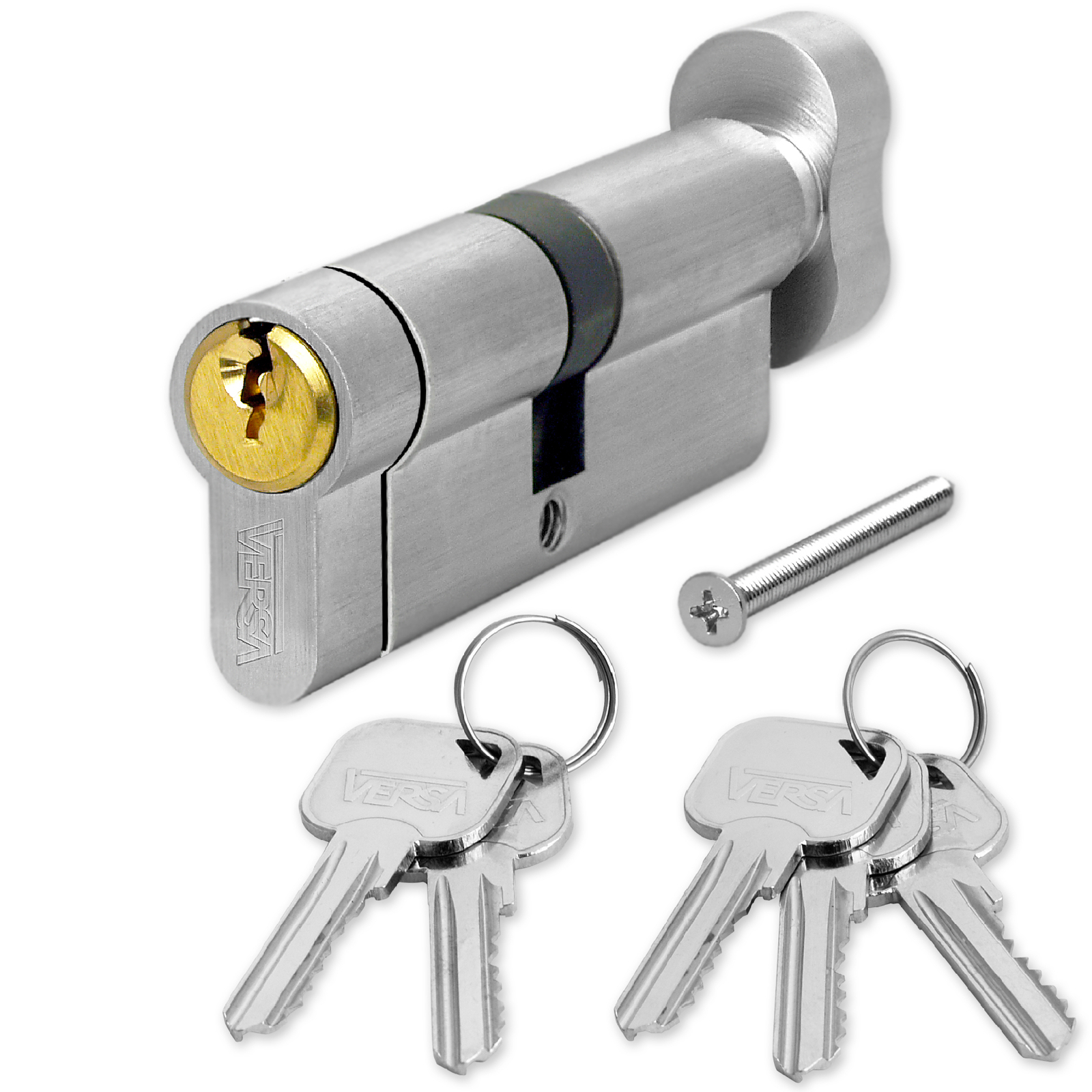 Thumb Turn Cylinder Euro Barrel Door Lock UPVC Anti Pick Anti Snap