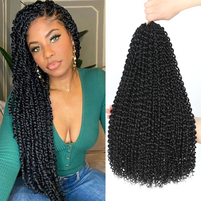 Dansama Passion Twist Hair Water Wave Crochet Hair for Black Women, Long Bohe...