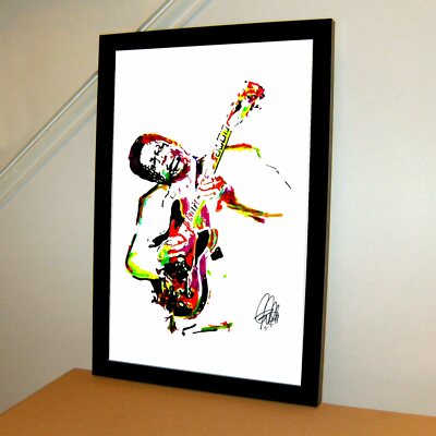 BB King Singer Guitar Blues Music Print Poster Wall Art 11x17
