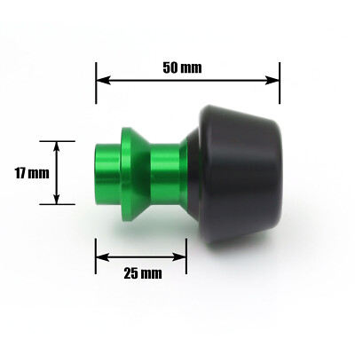 Green SP01 CNC Racing Swingarm Spools M8 For Kawasaki Z650 17 18 19 20 21 22 23
