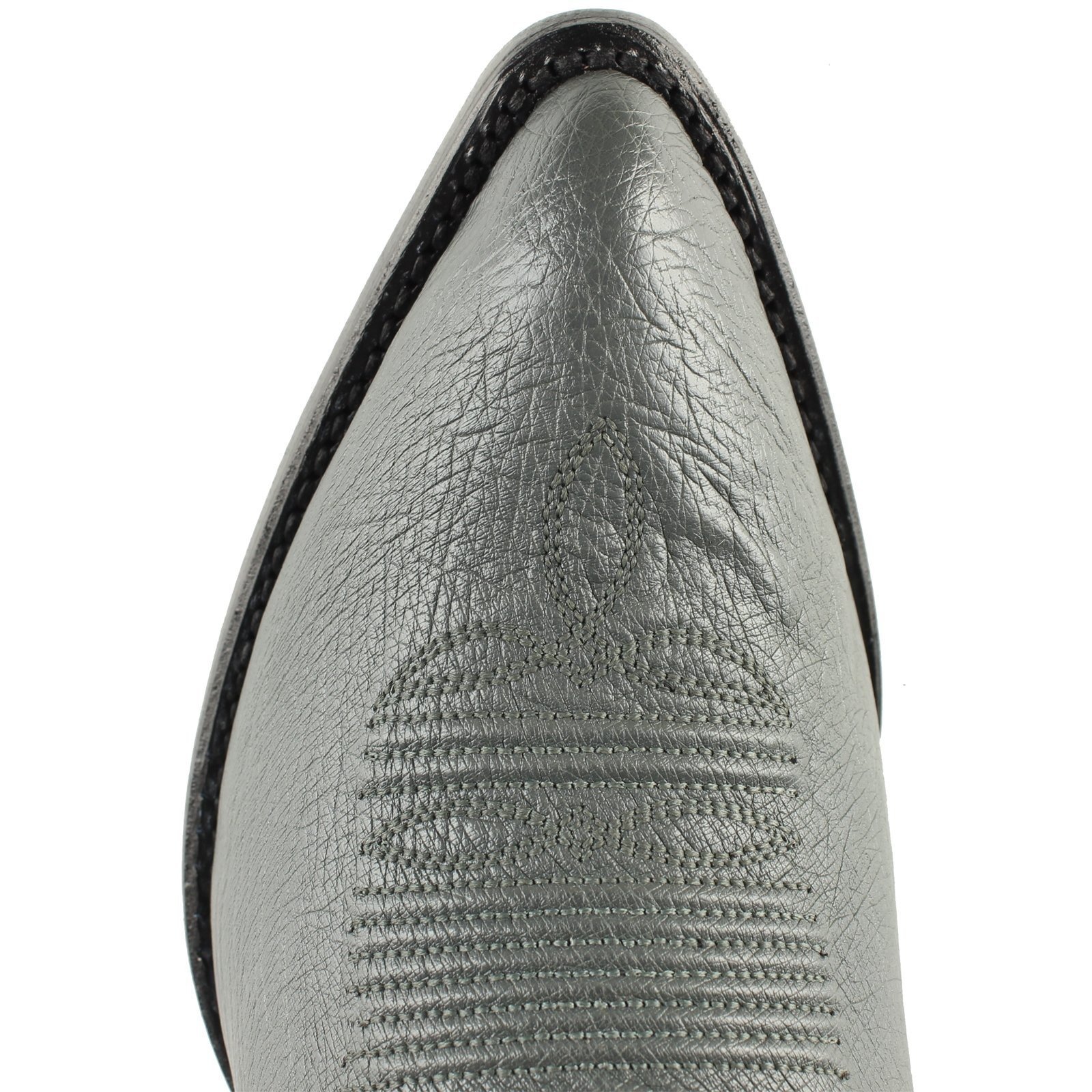 Pre-owned Los Altos Boots Los Altos Gray Genuine Smooth Ostrich Western Cowboy Boot J-toe (ee) 999709