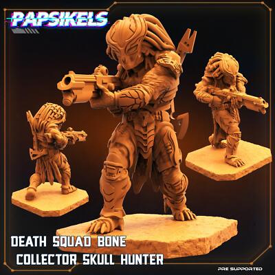 3D Printed Papsikels Cyberpunk Sci-Fi Death Squad Bone Set - 28mm 32mm