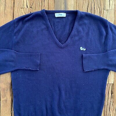 vintage the sweater shop wool blend 90s diamond patterned jumper mens m 126084527627