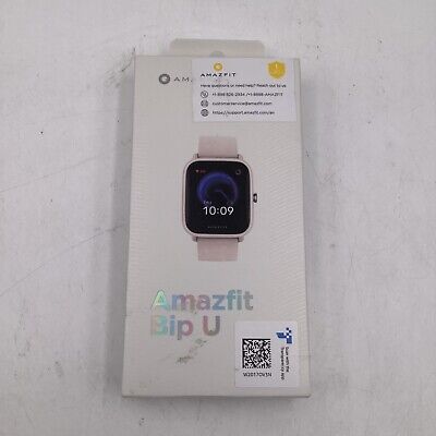 Amazfit Bip U PINK Smartwatch: 9-Day Battery Life -60+ Sports Modes-Android/IOS