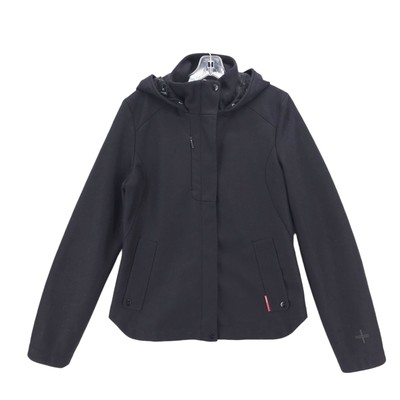 ICEBREAKER Black Jacket 380 Pure Plus 100% Merino Wool Hooded Women's MEDIUM