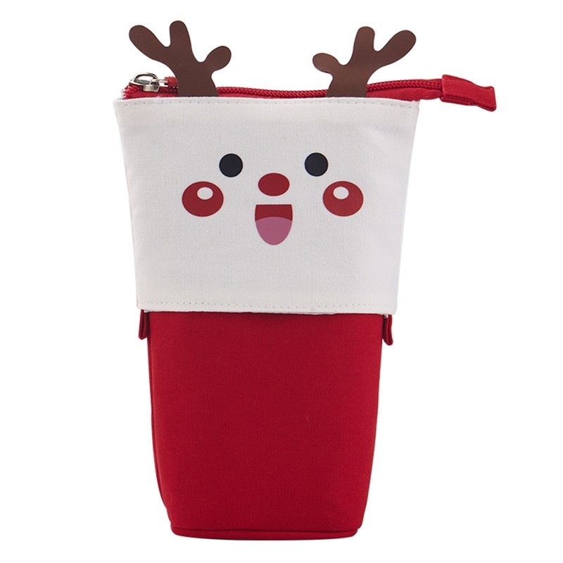 Telescopic Pencil Pouch Standing Pen Holder Cute Pencil Bags Stand Up Pen