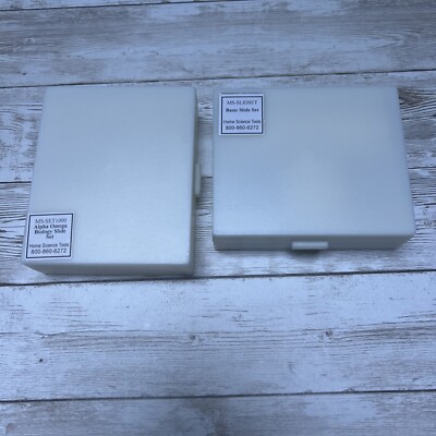 Home Science Tools Slide Set Alpha Omega Biology Set & Basic Slide Set