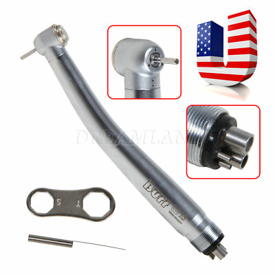BURR Dental High Speed (LED E-generator) Handpiece 4-Hole Turbine fit NSK