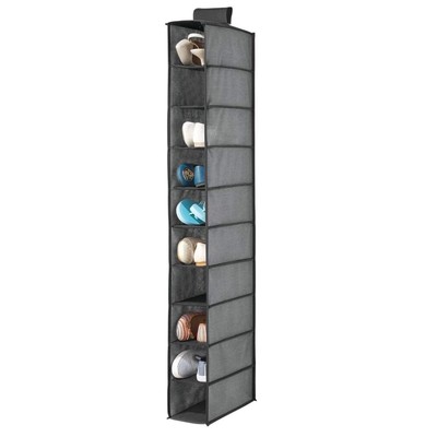 AQwzh 10 Shelf Over Rod Hanging Hanger Organizers Gray Well-organized Closet
