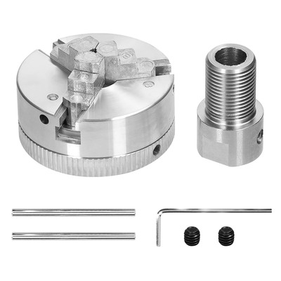 Lathe Chuck 3 Jaws/4 Jaws Manual Self-Centering Mounting Bolt for Grinding Y9Q4