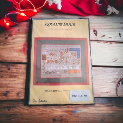 Royal Paris L'Hiver Christmas Sampler Winter Linen Embroidery Kit France RETIRED