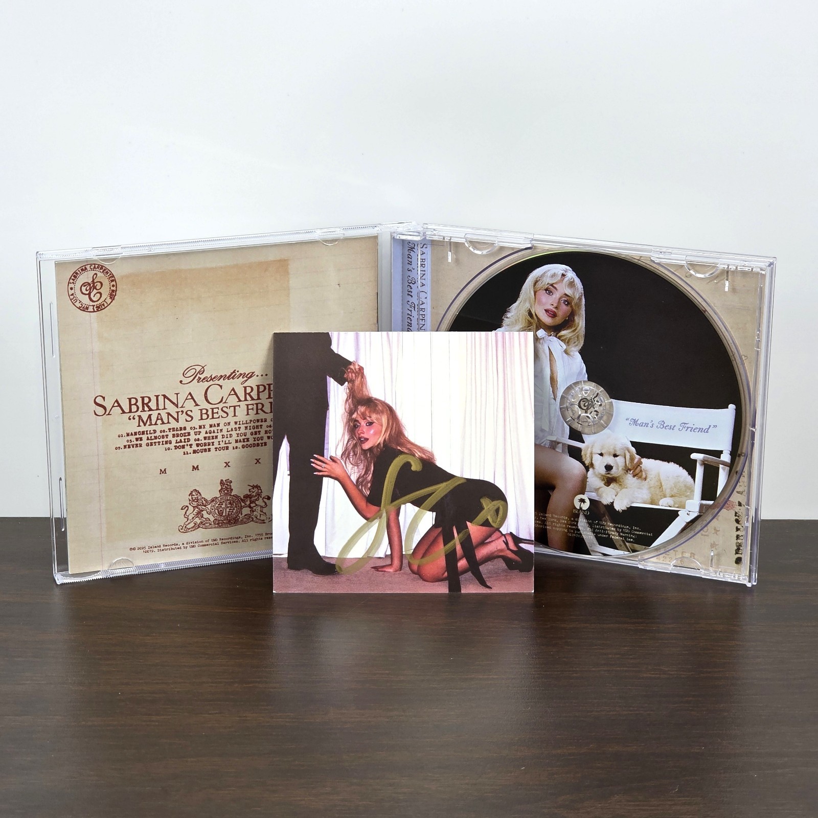 SABRINA CARPENTER Man's Best Friend CD with SIGNED