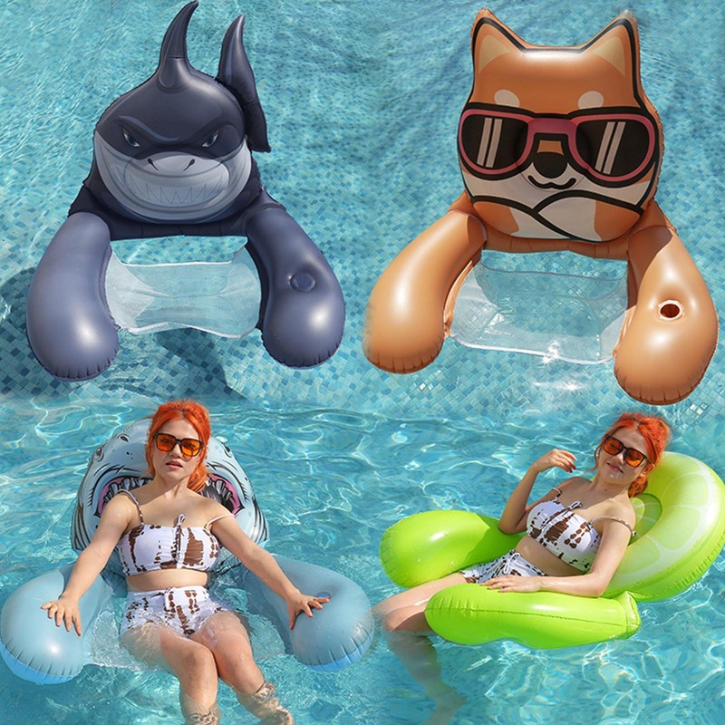 Floats For Adults With Cup Holder Inflatable Floating Water 