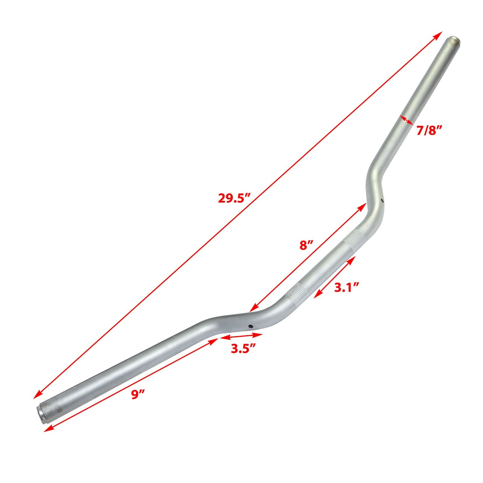 Fits Royal Enfield Himalayan 411 Handle Bar Steel Silver Finish