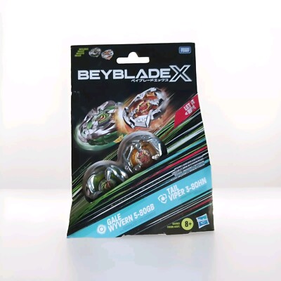 Beyblade X Gale Wyvern 5-80GB & Tail Viper 3-80HN Hasbro Dual Pack Sealed New