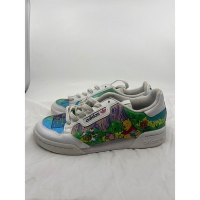 Adidas Continental 80 Custom Winnie the Pooh Kids 4.5 White F99787 Sneakers