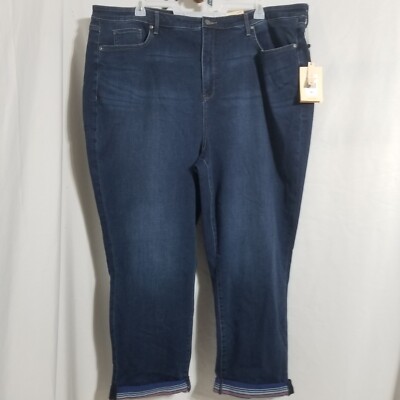 NYDJ Margot Girlfriend Blue Jeans Lift Tuck Technology Women's 24W -NWT