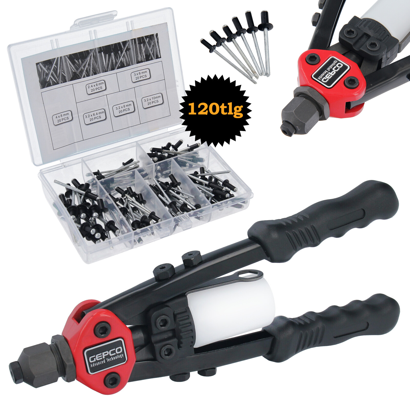 Profial Nithertiang à manches longues Poppniet Blind Tongs avec Popnies Set 120 PC.