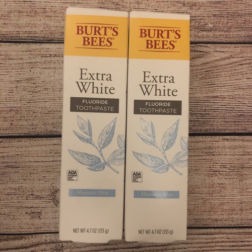 Burt’s Bees Extra White Fluoride Mountain Mint Toothpaste 4.7 Oz (2