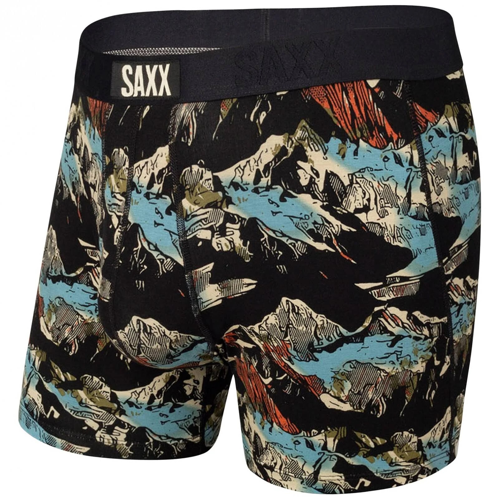 

Мужское нижнее белье SAXX - Ultra Boxer Brief Fly, Black Mountainscape, Large