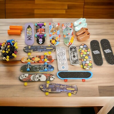 Tech Deck SKATEBOARDS Lot Mixed Hot Wheels Tony Hawk Others Parts Shoes Misc