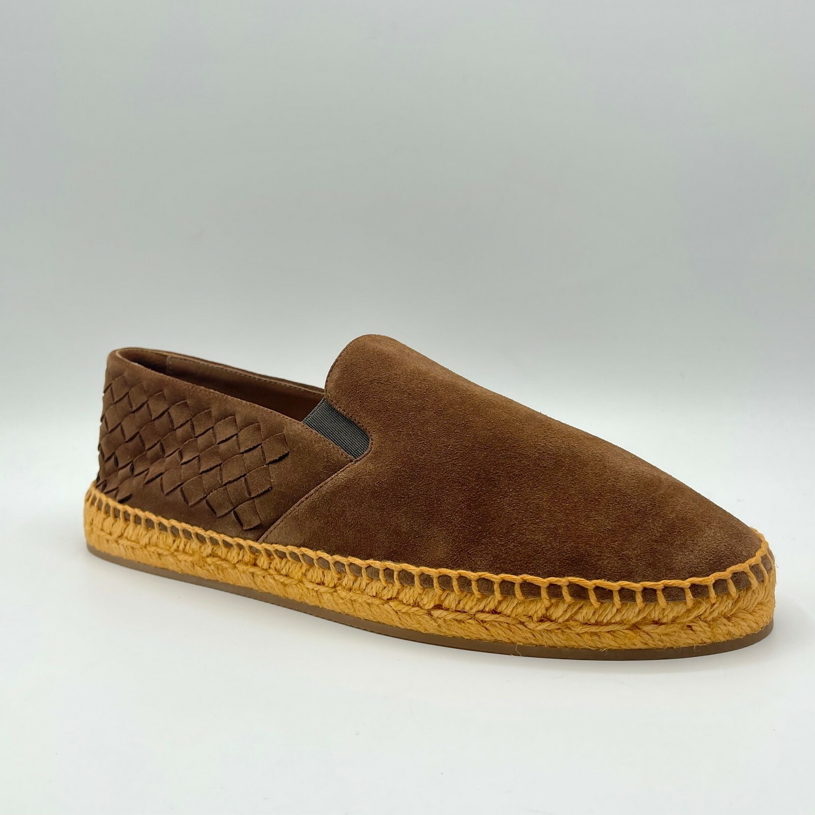 Pre-owned Bottega Veneta $580  Men's Brown Suede Slip On Espadrilles Eu 40/us 7 407387 2509