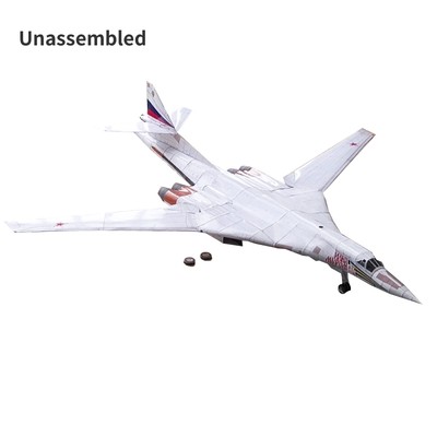 32cm 1/72 Tupolev Tu-160 Black Jack Bomber Plane Paper Model DIY Unassembled J