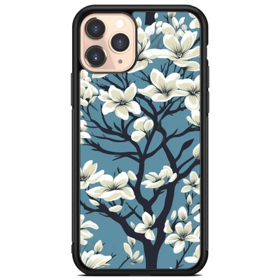For Samsung S21 S22 S23 S24 Plus Ultra Phone Case magnolia art white