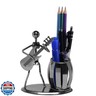 Metal Pencil Holder, Office Supply Pen Organizer Desktop Decoration Stand Container (Guitar)