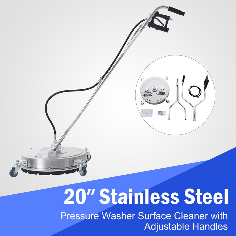 20 Inch Pressure Surface Cleaner Attachment for Gas and Electric Power Washers