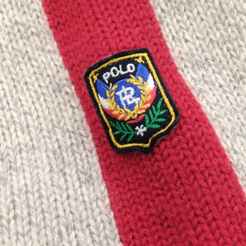 トップス 90s Polo Ralph Lauren Uni Crest Patch Rare Vintage POLO RALPH LAUREN Spell Out Uni Crest Patch